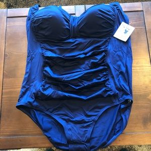BNWT Navy One-Piece Swimsuit - plus size